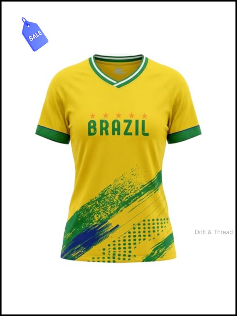 Women's Soccer Jersey Slim Fit Athletic T-Shirt Fan Sports Outdoor